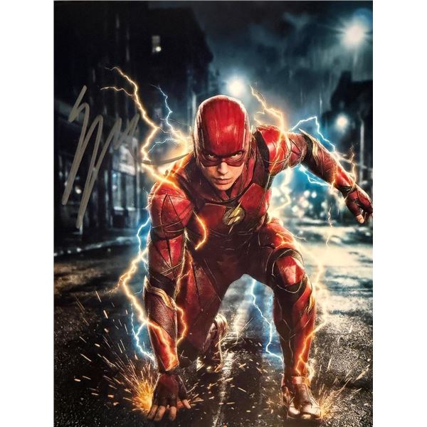 The Flash Ezra Miller signed photo