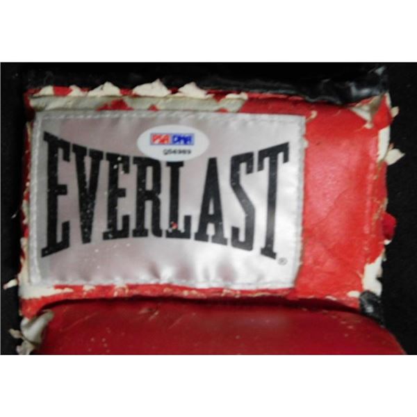 Victor Ortiz Signed Red Everlast Boxing Glove damaged