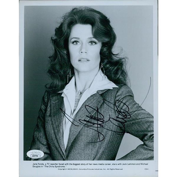 The China Syndrome Jane Fonda Signed Photo