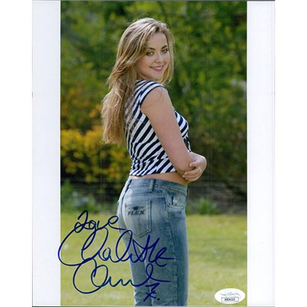 Actress Charlotte Church signed photo. JSA Authenticated