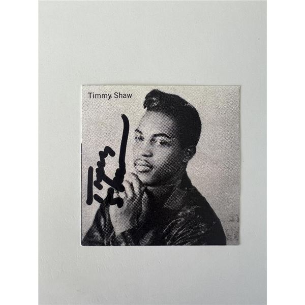 Timmy Shaw signed photo