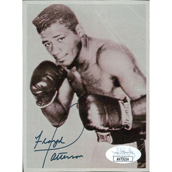 Floyd Patterson Signed 3.5x4.75 Cut Magazine Page