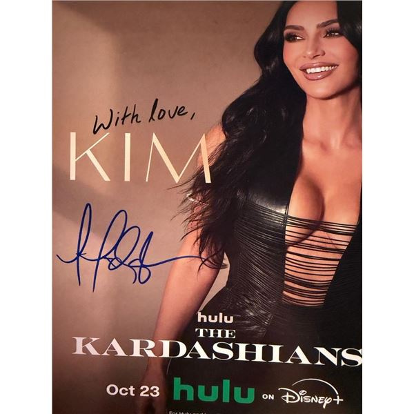 Kim Kardashian signed photo