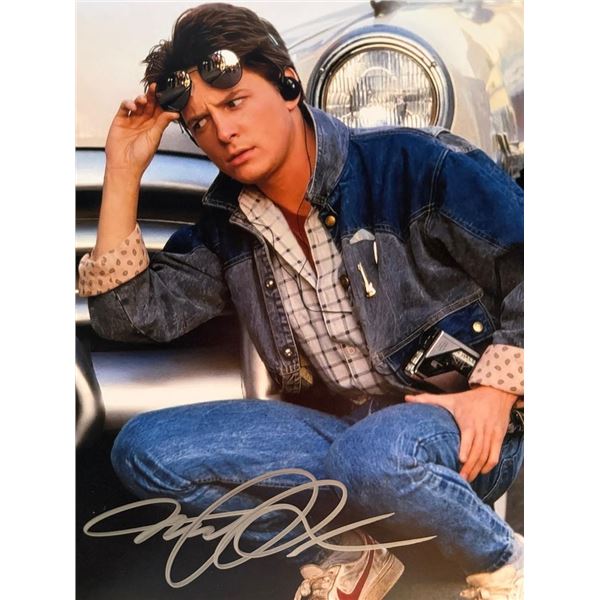 Back To The Future Michael J. Fox signed photo