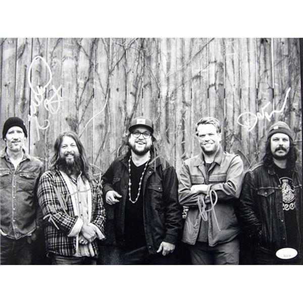 Bluegrass Band Greensky Signed 11x14 Matte Photo by 5