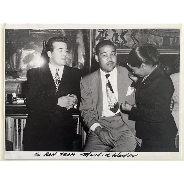 Boxer Joe Louis Vintage Unknown signed photo