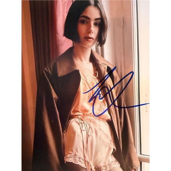 Emily in Paris Lily Collins signed photo