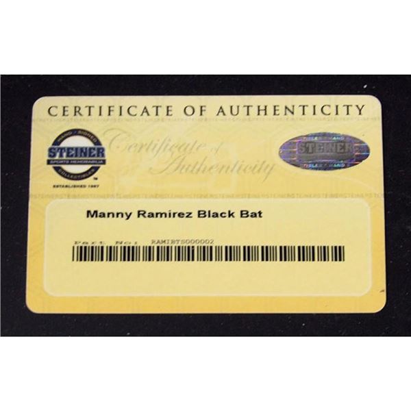 Boston Red Sox Manny Ramirez Signed  Bat Steiner Authenticated