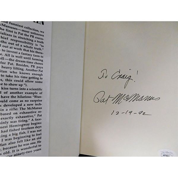 The Good Samaritan Strikes Again Patrick F. McManus Signed The Good Samaritan Strikes Again Book JSA