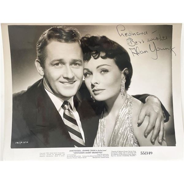 Gentlemen Marry Brunettes Alan Young signed photo