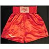 Image 1 : Floyd Mayweather Jr. Signed Red Everlast Boxing Trunks / Shorts