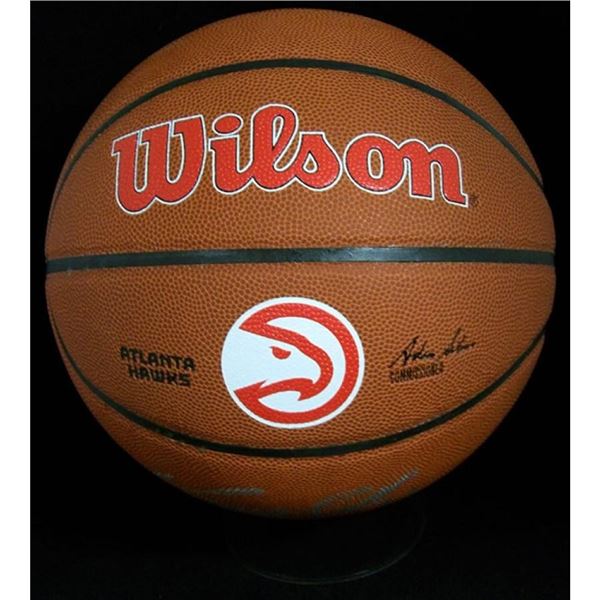 Atlanta Hawks Dominique Wilkins Signed Wilson Basketball JSA Authenticated