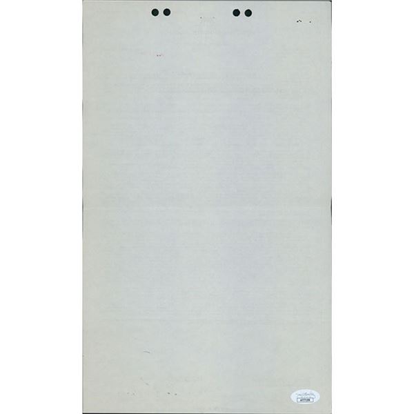 A Star Is Born Adolphe Menjou Signed William Morris Agency Contract JSA Authenticated