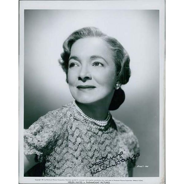 The Sin of Madelon Claudet Actress Helen Hayes Signed Photo