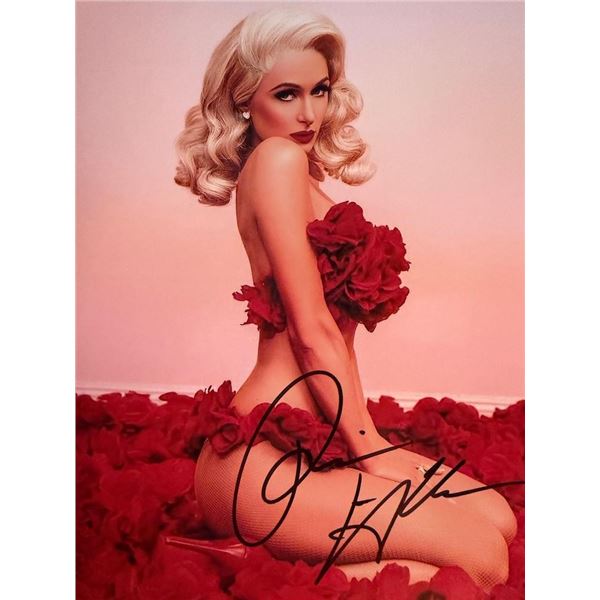 Paris Hilton signed photo