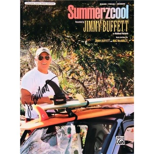 Jimmy Buffett signed sheet music