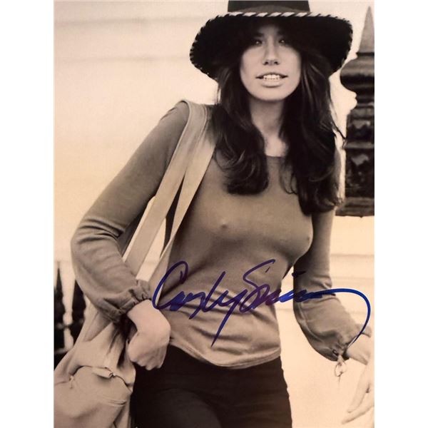 Carly Simon signed photo