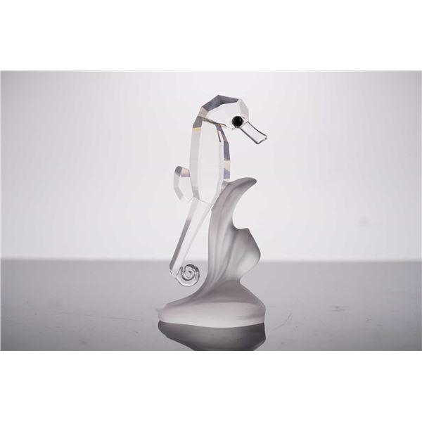 Swarovski Silver Crystal Seahorse Figurine, Model 168683