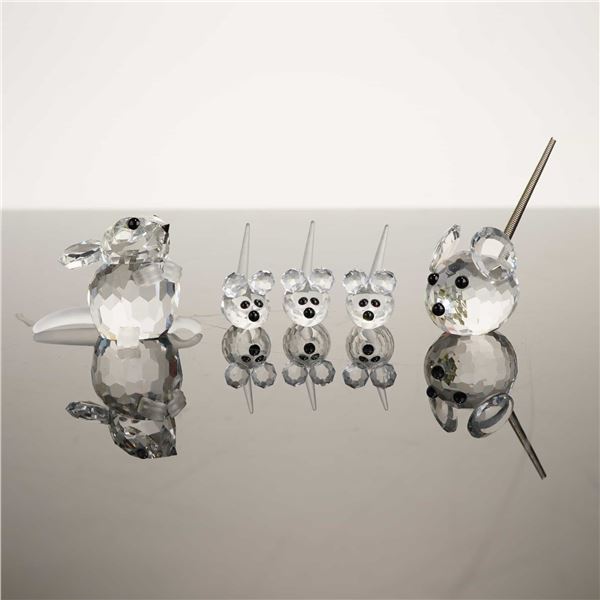 Swarovski Silver Crystal Mouse Figurine Collection