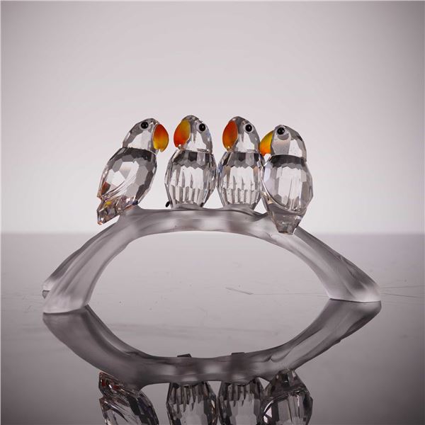 Swarovski Baby Lovebirds on a Branch, Model 199 450