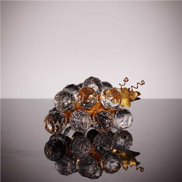 Swarovski Silver Crystal Large Grape Cluster Figurine