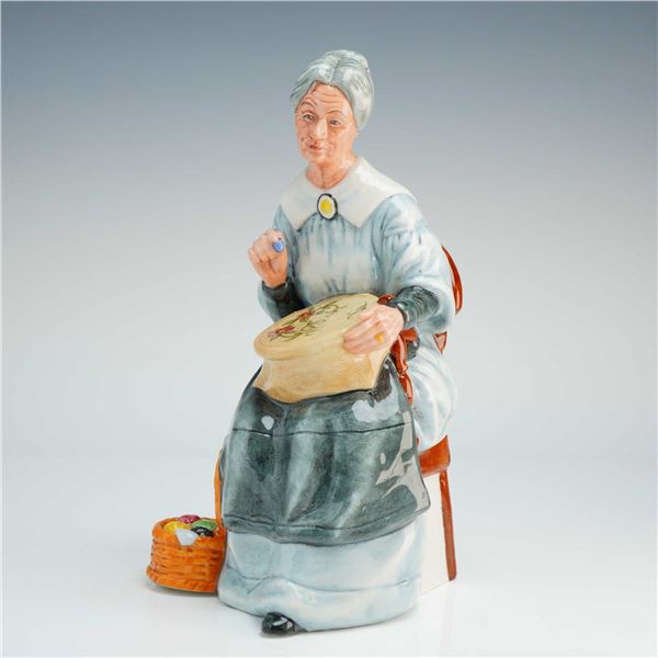 Royal Doulton Figurine, Embroidering HN2855