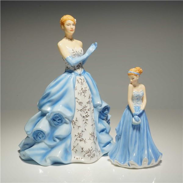 2pc Royal Doulton Figurines Catherine HN5586 and Kate HN5591