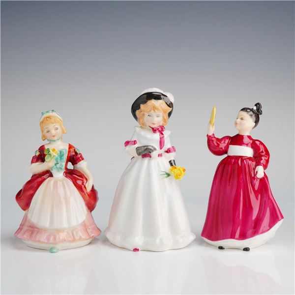 3pc Royal Doulton Figurines- Sharon, Vanity, and Valerie.