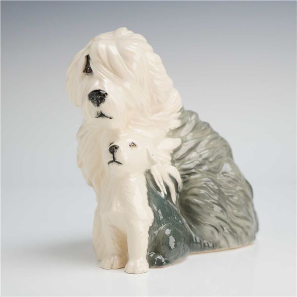 Royal Doulton Old English Sheepdog and Pup Figurine