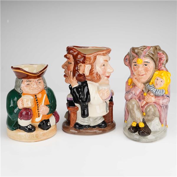 Three Royal Doulton Character Jugs Dr Jekyll Hyde Honest Measure Jester