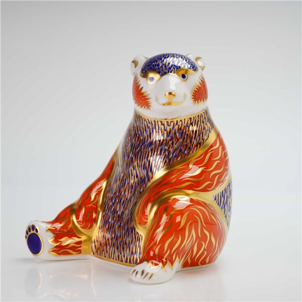 Royal Crown Derby Paperweight Honey Bear with Box