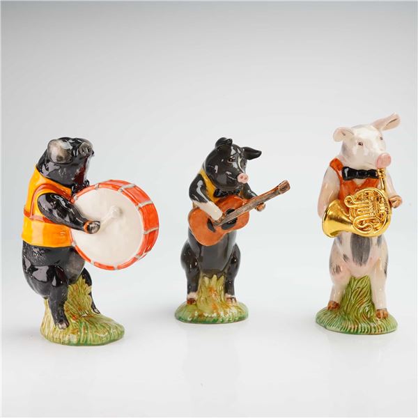 3pc Beswick Animal Figurines, Pig Promenade Series
