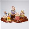 Image 1 : 6pc Beswick Beatrix Potter Figurines and Tree Stump Display Stand