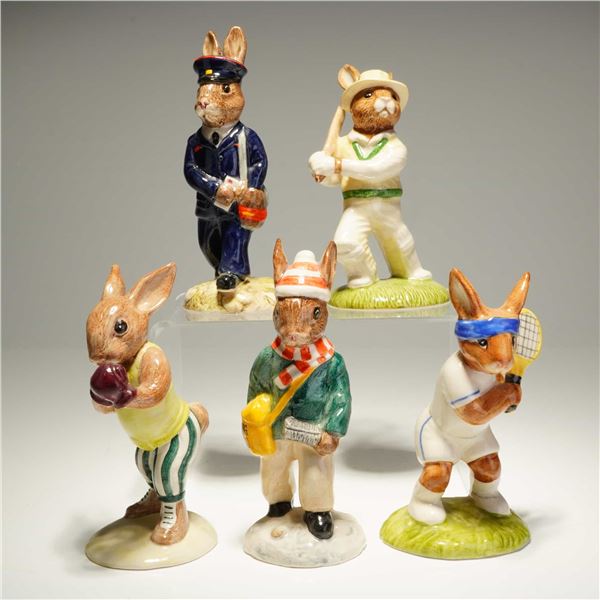 Five Royal Doulton Bunnykins Ceramic Figurines