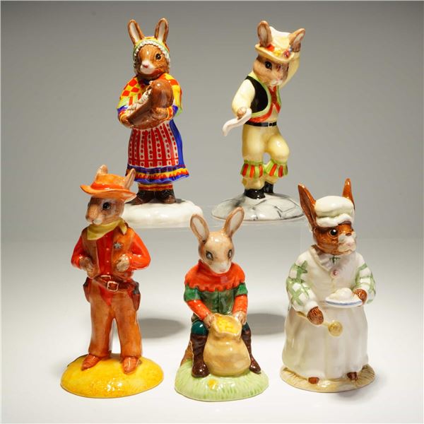 Five Royal Doulton Bunnykins Figurines