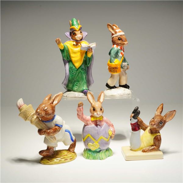 5pc Royal Doulton Bunnykins Figurine