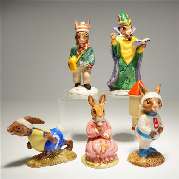 5pc Royal Doulton Bunnykins Figurines