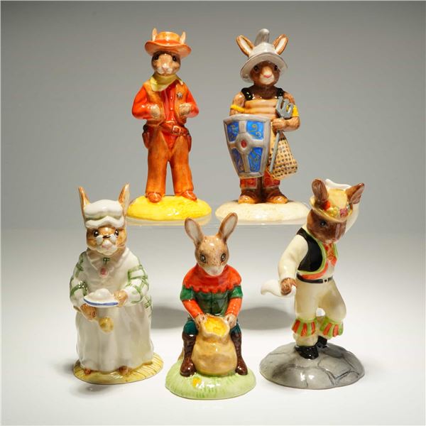 5pc Royal Doulton Bunnykins Figurines