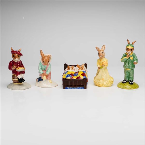 5pc Royal Doulton Bunnykins Figurines