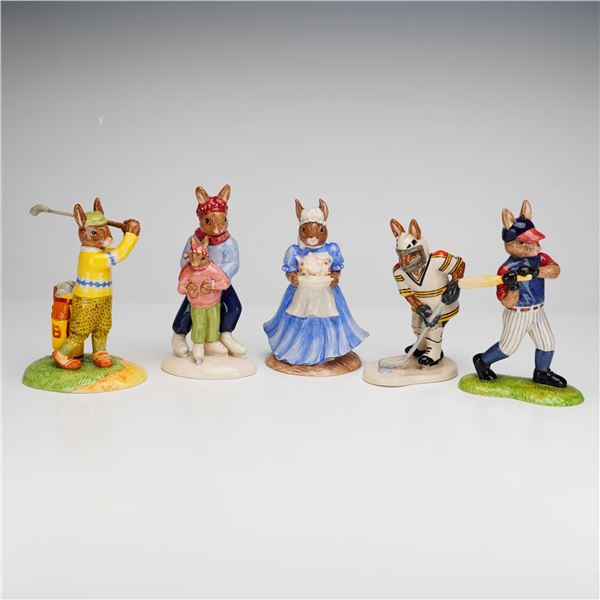 5pc Royal Doulton Bunnykins Figurines
