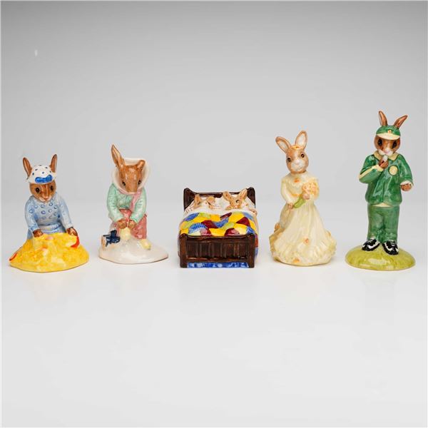 5pc Royal Doulton Bunnykins Figurines