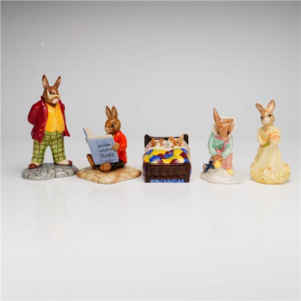 5pc Royal Doulton Bunnykins Figurines