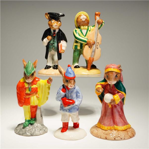 5pc Royal Doulton Bunnykins Figurines