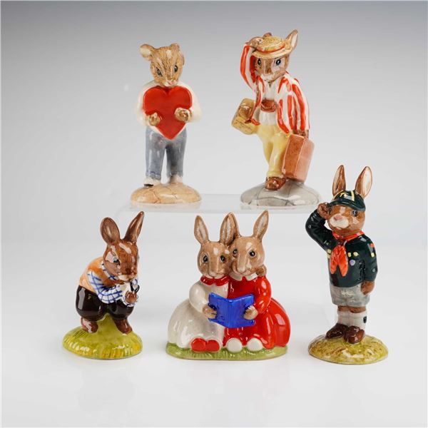 5pc Royal Doulton Bunnykins Figurines Be Prepared Father Sweetheart
