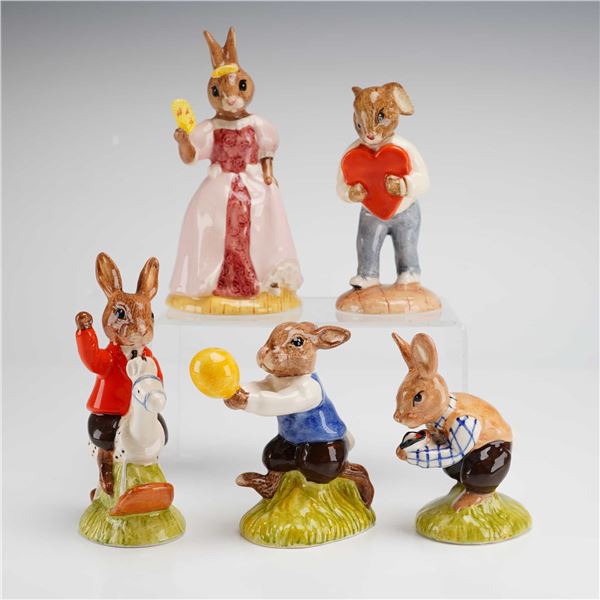 5pc Royal Doulton Bunnykins Figurines Tom Father William Cinderella