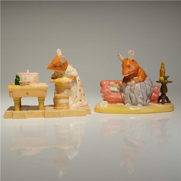 2pc Royal Doulton Brambly Hedge Figurines - DBH50 and DBH52