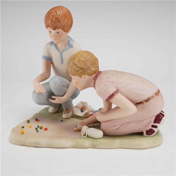 Cybis Porcelain Figurine Group Rusty and Jonny