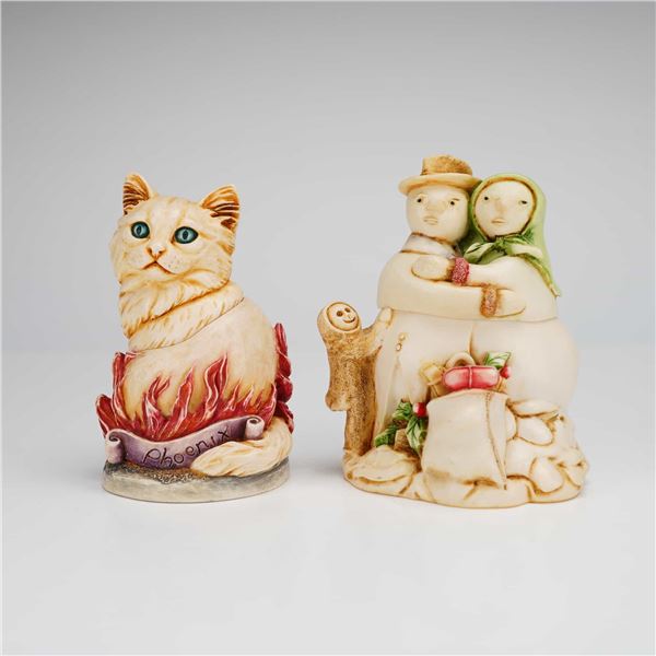 2pc Harmony Kingdom Treasure Jest Box Figurines