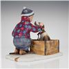 Image 2 : Gorham Norman Rockwell A Boy Meets His Dog Figurine