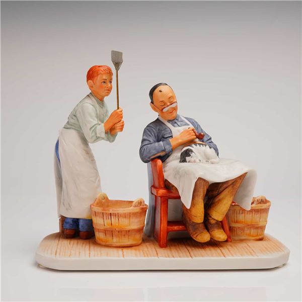 Gorham Norman Rockwell First Edition Figurine Summer Swatter's Rights